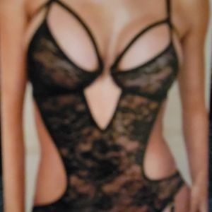 Baci lingerie with garters. Size S/M